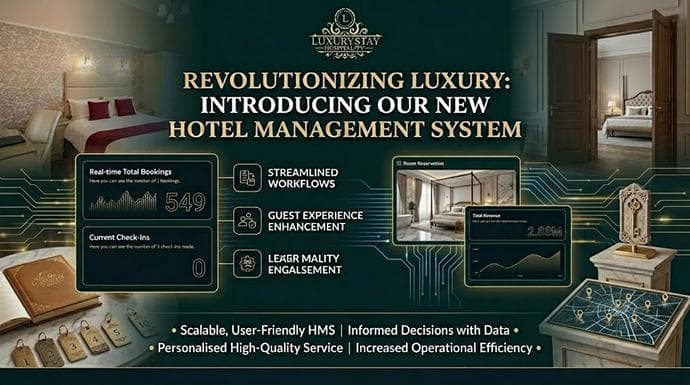 Hotel Management System — Dashboard • System project by Clyrix Digital